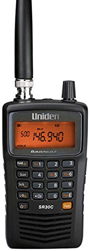 Uniden SR30C Bearcat, 500-Channel Compact Handheld Scanner, Close C...