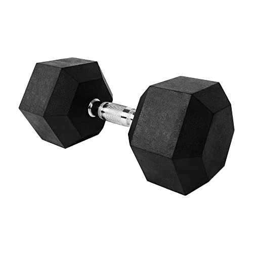 VERPEAK Rubber Hex Dumbbell, Weight Lifting and Strength Training W...