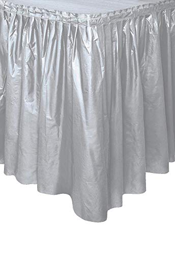 Unique Table Skirt, Silver...