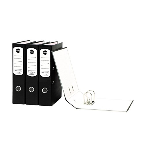 MARBIG(R) 63040P Lever Arch Paper Spine A4 Black...