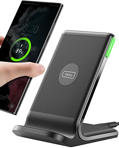 INIU Wireless Charger, 15W Fast Charging Station, Wireless Charging...