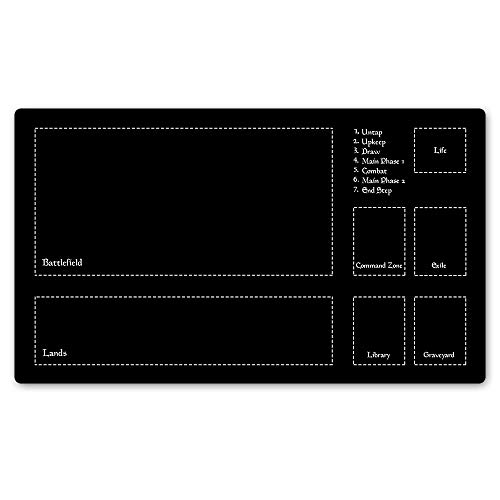 Black Background White Lines Board Games Playmat, Magica Card The G...