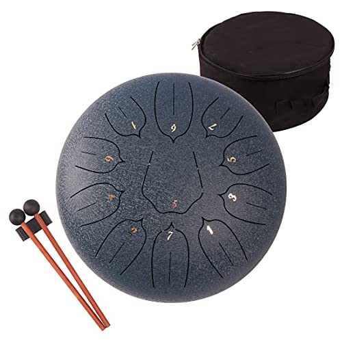 Steel Tongue Drum - 11 Notes 12 inches - Percussion Instrument -Han...