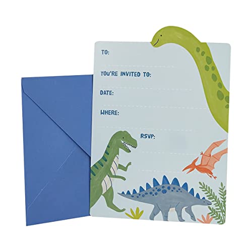 8 Pack Dinosaur Invites...