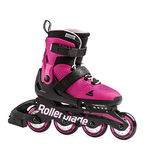 Rollerblade Microblade Girl s Adjustable Fitness Inline Skate, Pink...