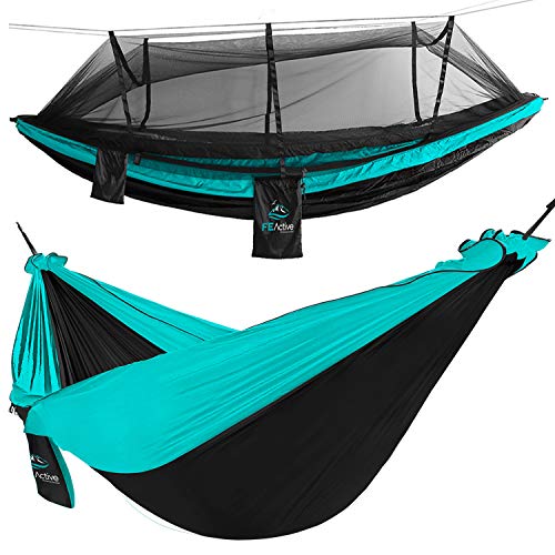 FE Active Outdoor Camping Hammock - Double Hammock with Removable M...