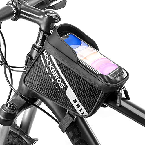 ROCKBROS Bike Phone Front Frame Bag Top Tube Bike Bag Bicycle Handl...