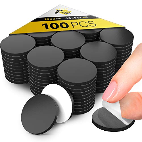 Adhesive Magnets for Crafts - Flexible Round Magnets with Adhesive ...