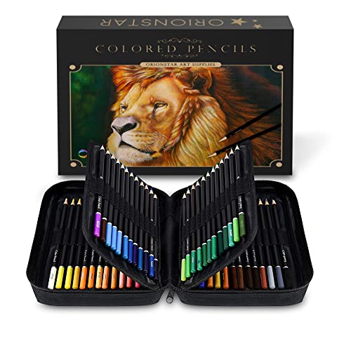Orionstar Colouring Pencils Set of 72 Colours with Zipper Case for ...