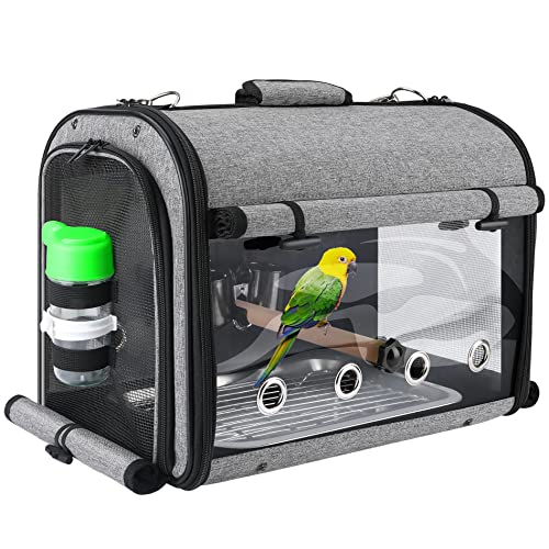 Bird Carrier Bag Bird Travel Cage, Lightweight Backpack for Parrot,...