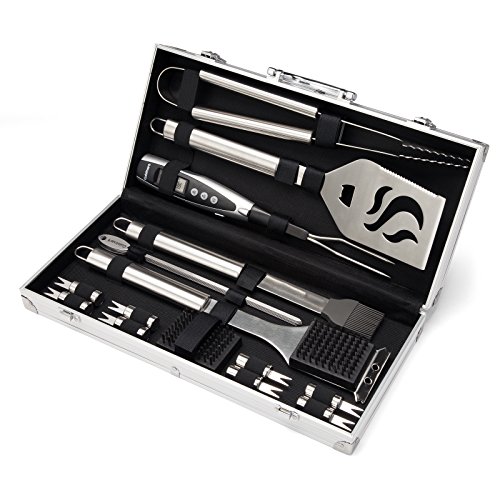 Cuisinart CGS-5020 BBQ Tool Aluminum Carrying Case, Deluxe Grill Se...