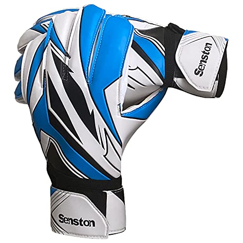 Senston Goalie Goalkeeper Gloves with Finger Spines, Youth Soccer G...
